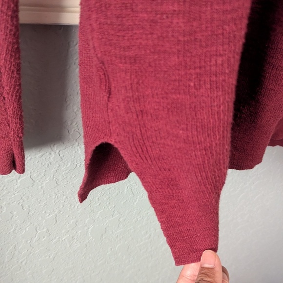 Madewell V-neck button-front cardigan Maroon Burgundy EUC - Picture 9 of 9
